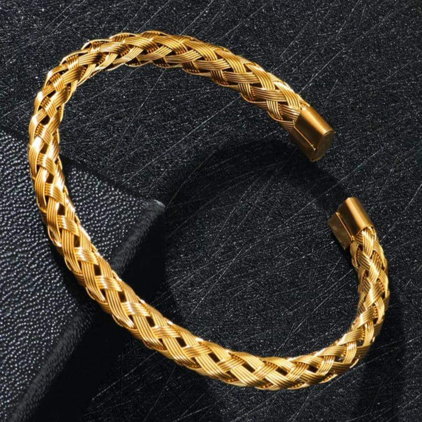 Leopard Head Roman Bracelet