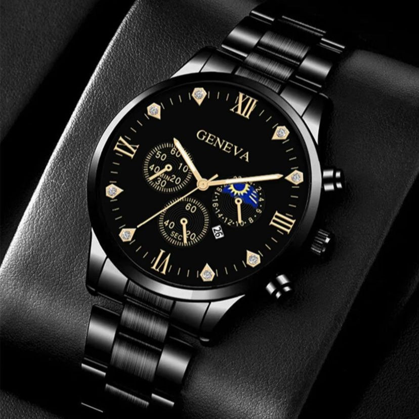 Men Business Round Watch