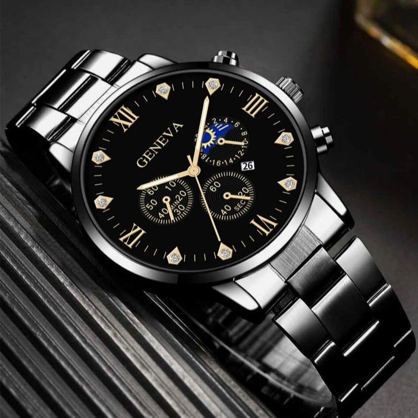 Men Business Round Watch