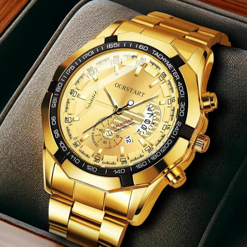Men Dreaming Gold Watch