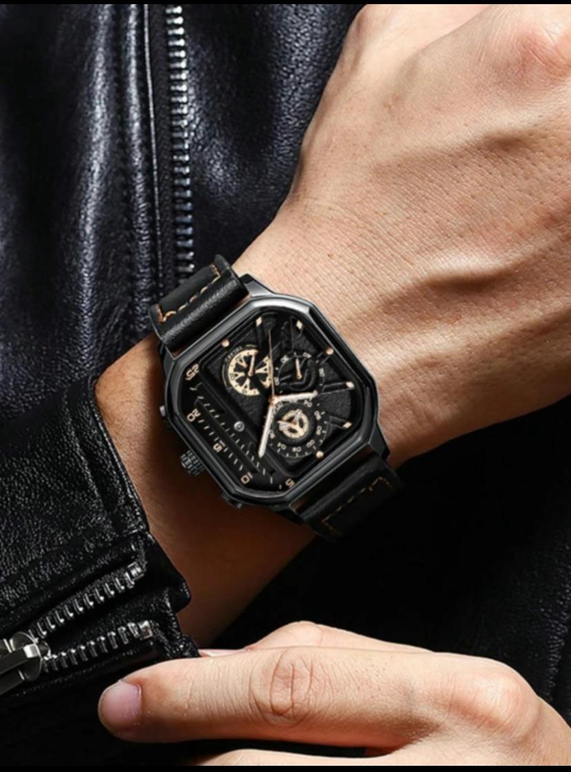 Men Chronograph Calendar Fashion Watch